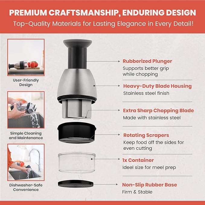 Food Chopper (Stainless) 🌲EARLY CHRISTMAS SALE 30% OFF🎁