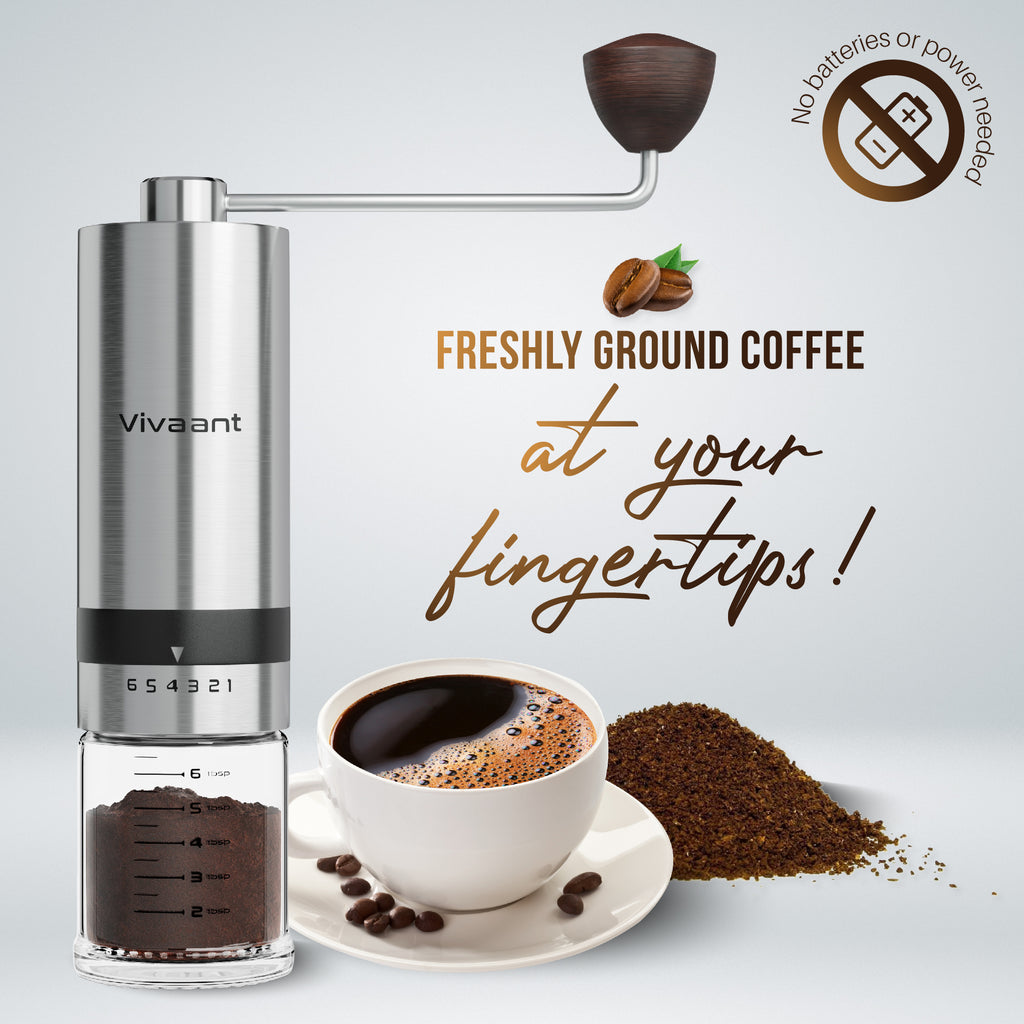 Manual Coffee Grinder Fine to Coarse - Portable Espresso Grinder for  Camping or Travel Coffee Bean Grinder Espresso Coffee Grinder Easy To Use  Hand